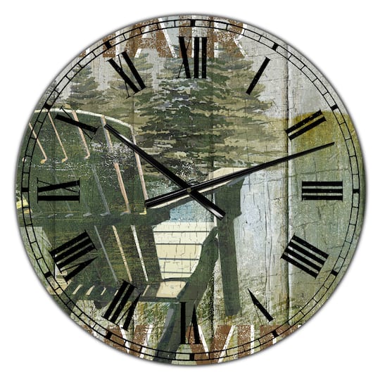 Designart 'Open Season Viewing Large Traditional Wall Clock